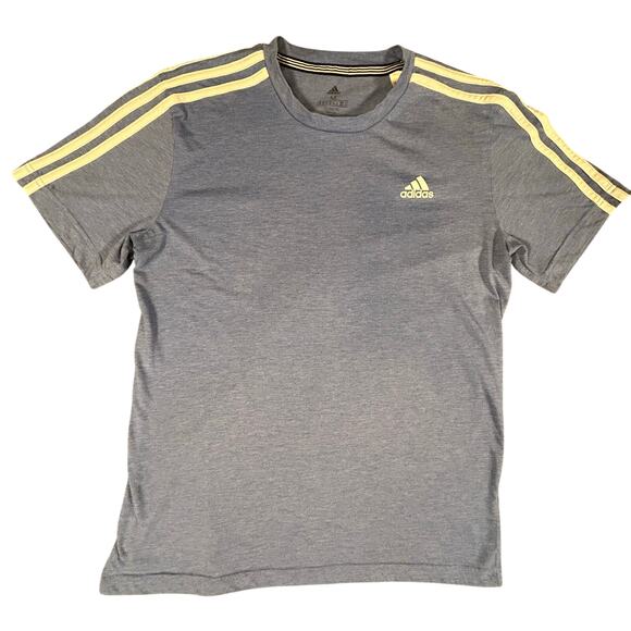 Adidas Climalite T Shirt Mens Size Medium Blue‎ Athletic Soccer Tee - Picture 1 of 7